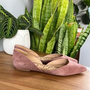 Suede flat